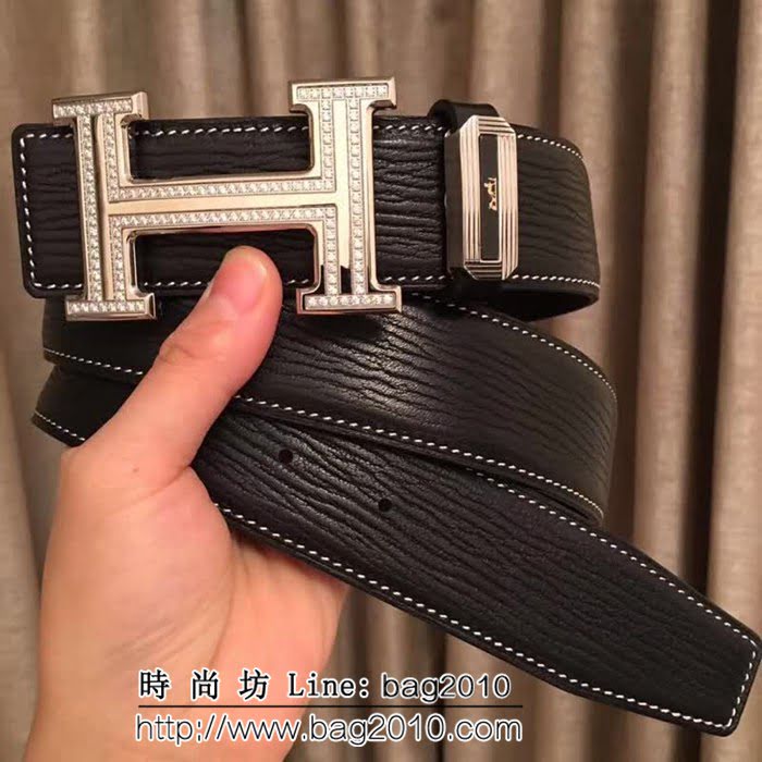 愛馬仕HERMES Hermes 原單義大利進口雙面胎牛皮 高端男士皮帶 HHG1294